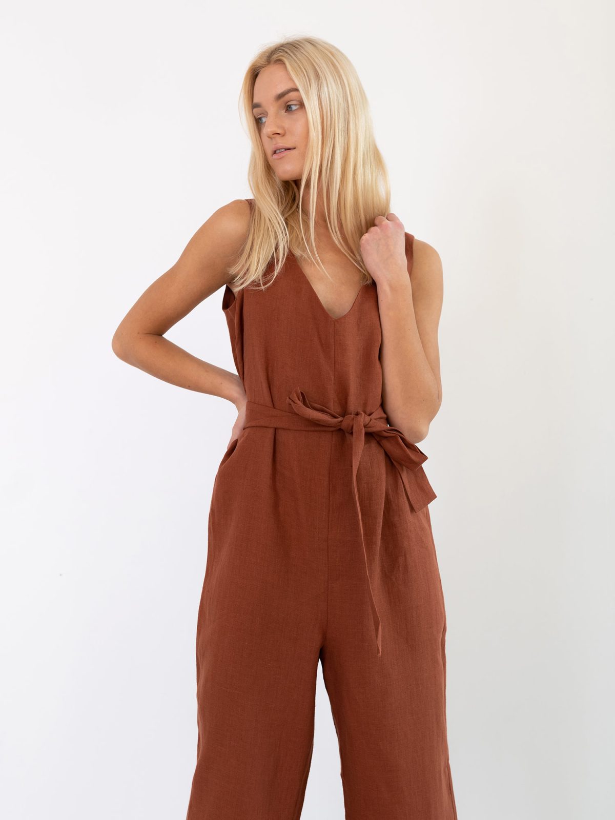 MADELINE Linen Jumpsuit