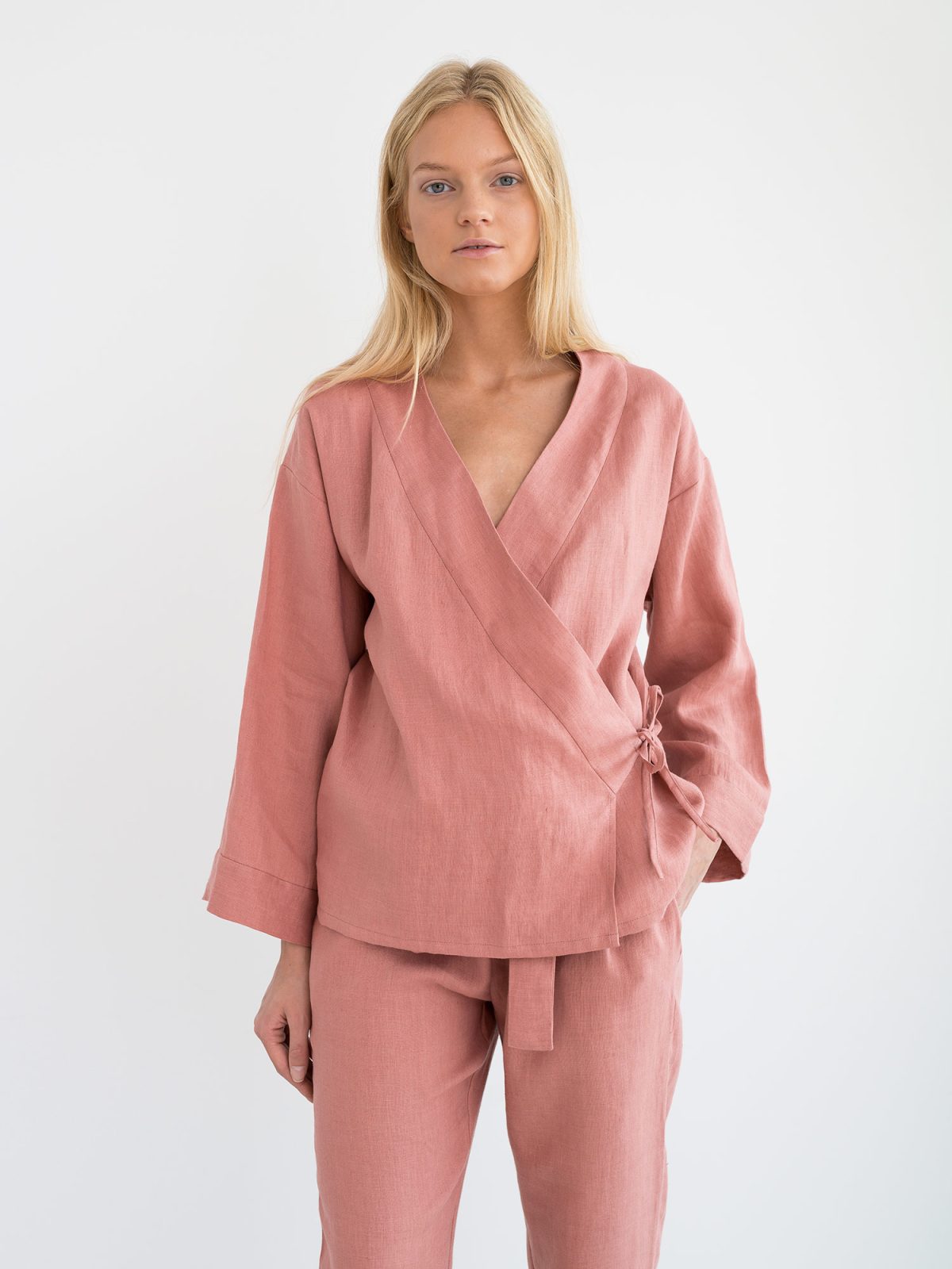 DELILAH Linen Kimono Jacket