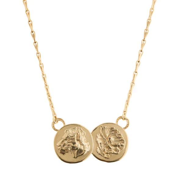 Lioness Double Coin Pendant